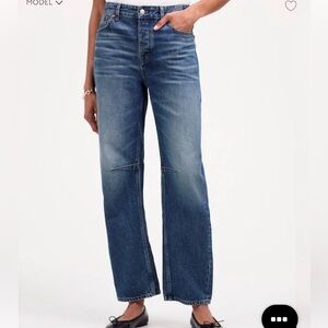 Madewell the darted barrel leg jeans 28